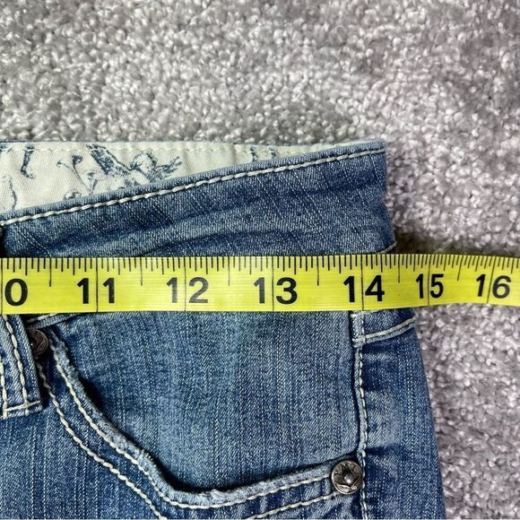 YMI Jeans Women's 3 Blue Bootcut Medium Wash Low Rise Stretch Y2K Juniors Teen - Picture 10 of 13